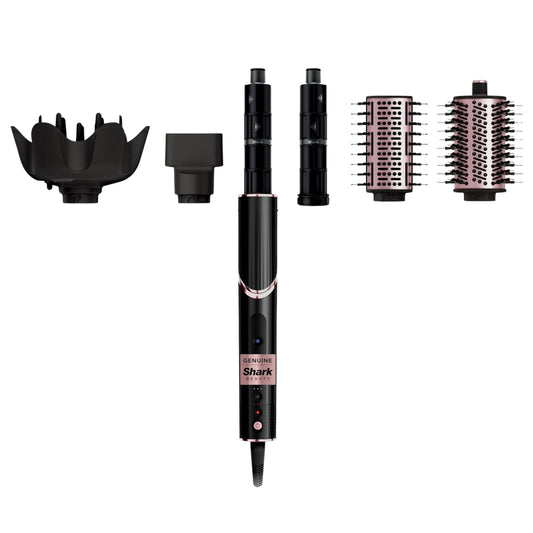 Shark Hair Dryer | Portable & Powerful  6 Styling Tools | Best for All Hair Types | Black |