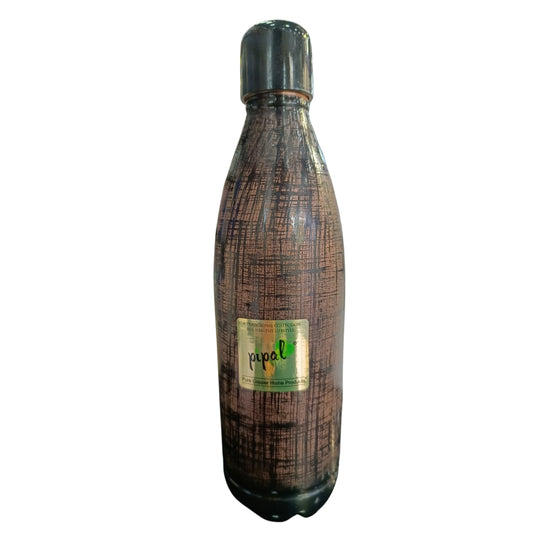 Pipal Atlas Copper Water Bottle | 1100ml | A-Criss Cross | Leak Resistant |