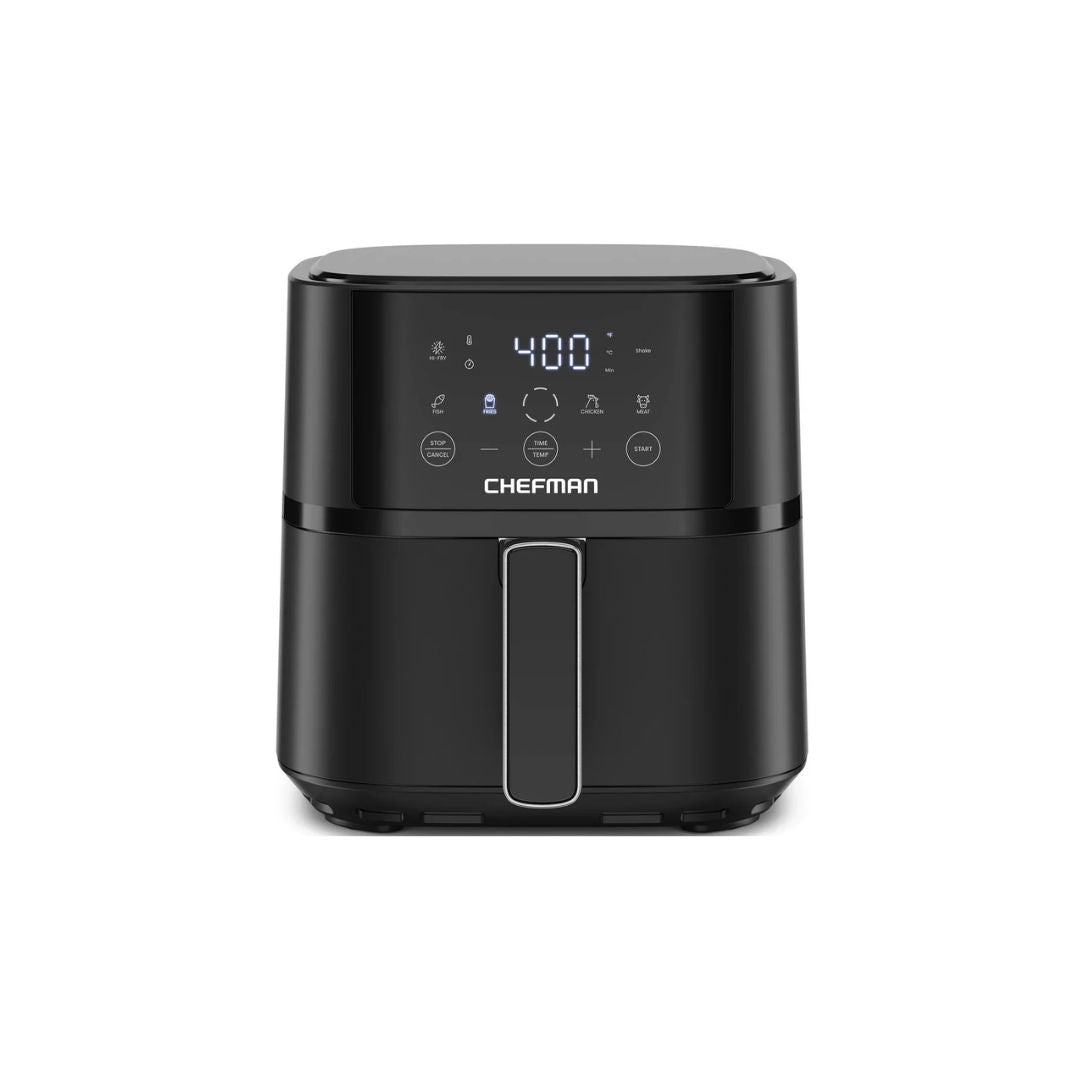 Chefman 6 QT Compact Airfryer | Hi-Fry Technology | Touchscreen Controls | Black |