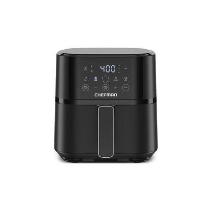 Chefman 6 QT Compact Airfryer | Hi-Fry Technology | Touchscreen Controls | Black |