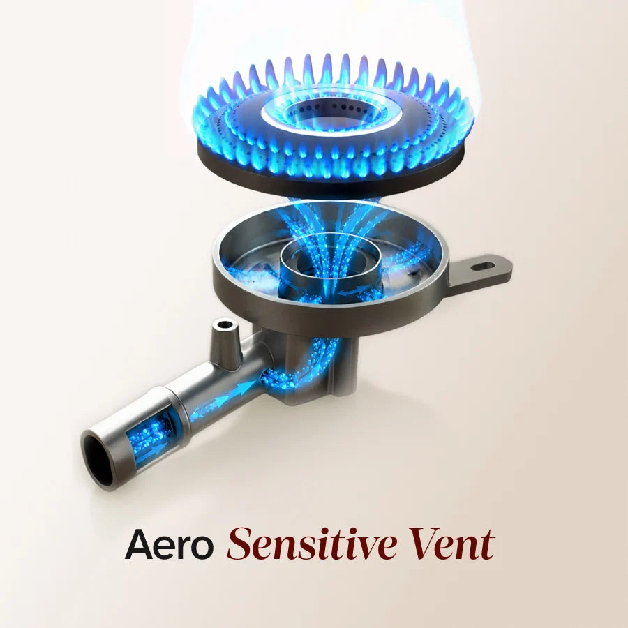 Beyond Appliances Auto Ignition Gas Saver Stove | 5 Star Energy Rated | LPG & PNG Compatible with 10-Year Warranty |