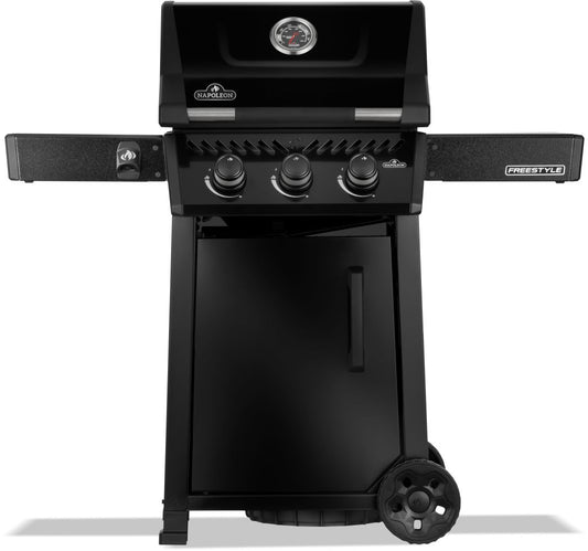 Napoleon Freestyle 365 | LPG Gas | BBQ Grill | 3 Burner | Outdoor Barbecue | Black |