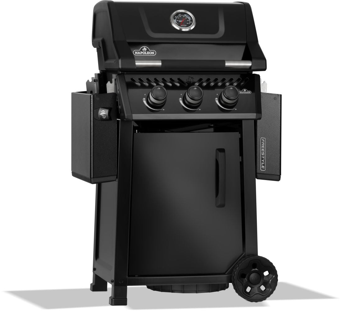 Napoleon Freestyle 365 | LPG Gas | BBQ Grill | 3 Burner | Outdoor Barbecue | Black |
