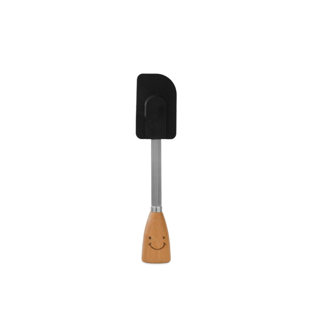 Silicone spatula with wooden handle, heat-resistant spatula, ergonomic kitchen tool, versatile cooking spatula, easy-to-clean spatula, stylish kitchen accessory, cooking essentials, baking spatula, flexible silicone spatula.