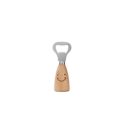 Smiley Bottle Opener | Wooden Handle |