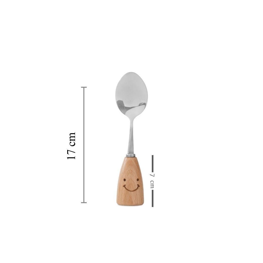 Smiley Spoon | Wooden Handle |