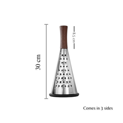 Stainless Steel 3 Sided Cone Grater | Fine Grating |