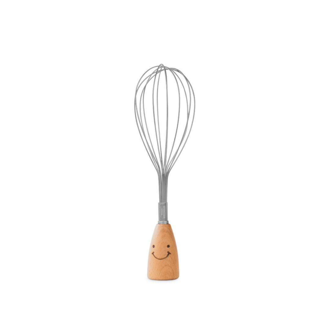 Smiley Whisker with Wooden Handle | Baking tool |