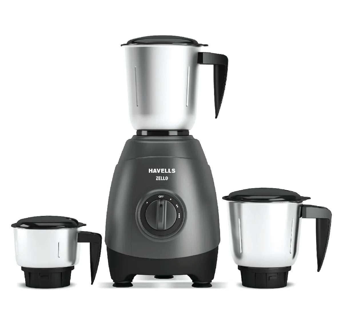 Havells Zello | Mixer Grinder | 3 Jar | 750 W |