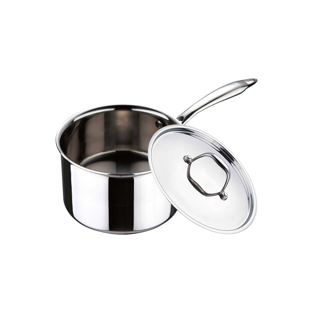 Buy Bergner Triply Stainless Steel Saucepan, Silver 
