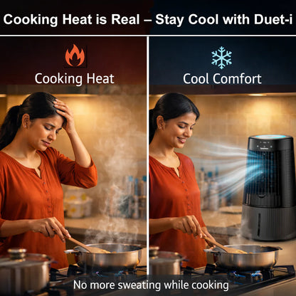 Symphony Duet- i | Personal Tower Cooling Fan | Grey |