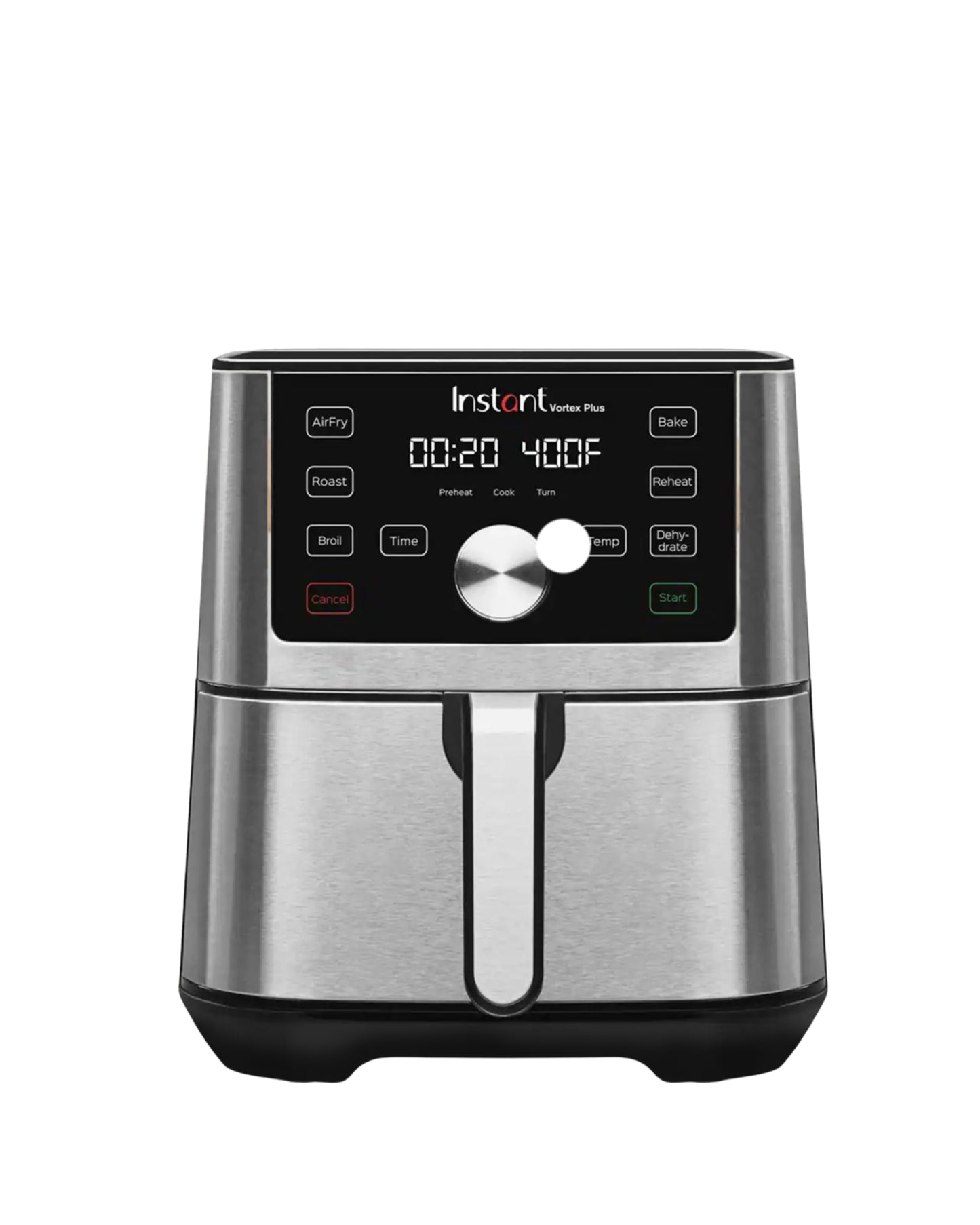 Instant Vortex SS Air Fryer  | 6 Litre | Touch Control Panel |  360° EvenCrisp Technology | Silver |