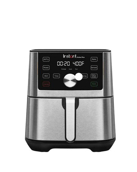 Instant Vortex SS Air Fryer  | 6 Litre | Touch Control Panel |  360° EvenCrisp Technology | Silver |