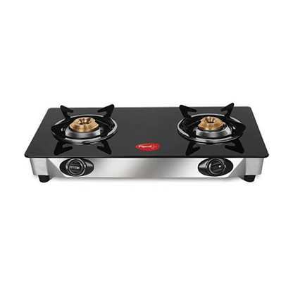 Pigeon Ayush Glasstop Gas Stove | Black |