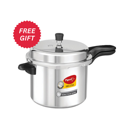 Pigeon Rapido Touch Induction Cooktop + 3L Calida Deluxe Outer Lid pressure Cooker IB Worth Rs. 1545 FREE