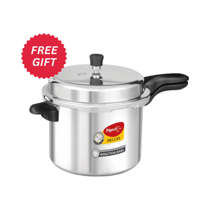 Pigeon Egnite 1800 W + 3L Calida Deluxe Outer Lid pressure Cooker IB Worth Rs. 1545 FREE