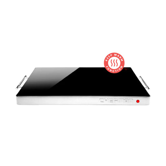 Chefman Family-Size Glass-Top Warming Tray | 400W | Fast Heating |