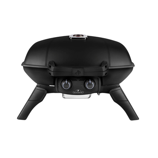 Napoleon Travel Q | Portable | Gas Grill | 2-Burner LPG BBQ Cast Iron |