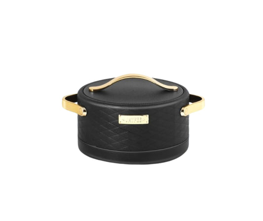 Jaypee Luxura Inner Stainless Steel Casserole | 1500ml | Black | Unique Design | Hot Case |