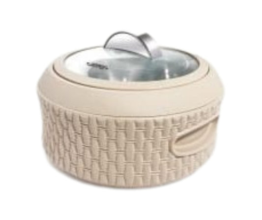 Jaypee Baskerole Klass PU Insulated SS Inner Casserole | 2000ml | Beige |
