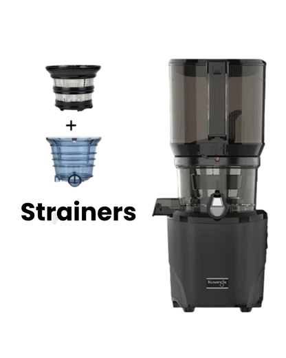 Kuvings Auto 10 with Strainers | Black Cold Press Juicer | Ultimate Hands-Free Whole Slow Juicer