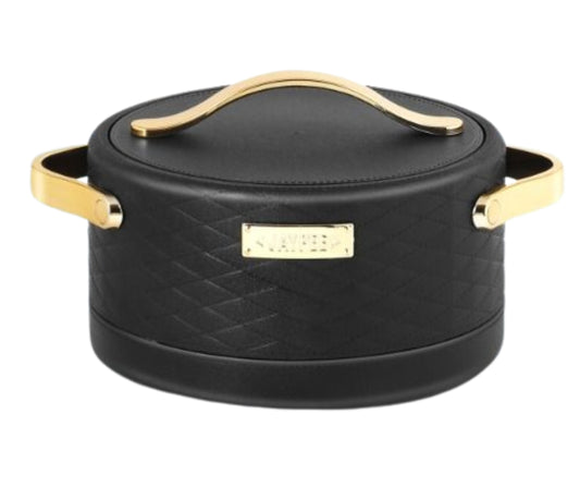 Jaypee Luxura Inner Stainless Steel Casserole | 2000ml | Black | Unique Design | Hot Case |