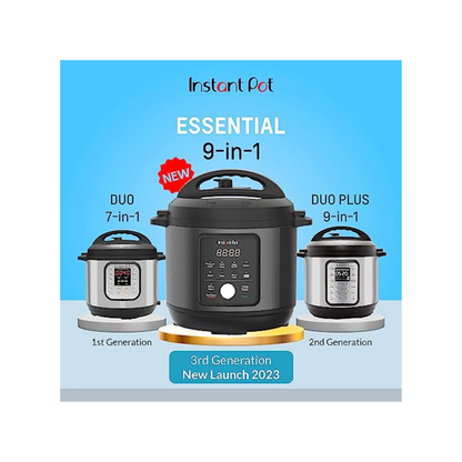 Instant Pot Essential 6 Litre Black Infinia Home and Kitchen