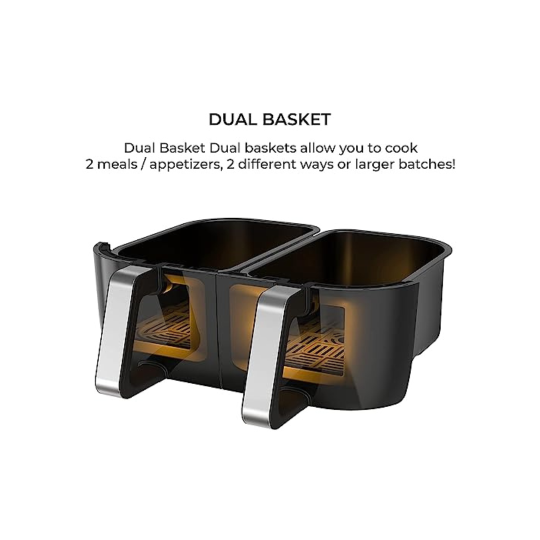Instant Pot ClearCook Dual Basket Air Fryer  | 8 Litre