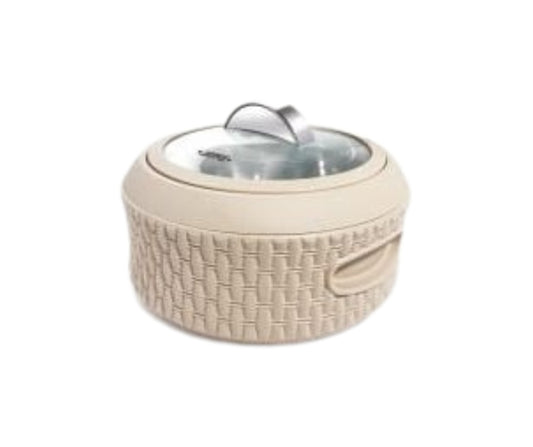 Jaypee Baskerole Klass PU Insulated SS Inner Casserole | 1500ml | Beige |