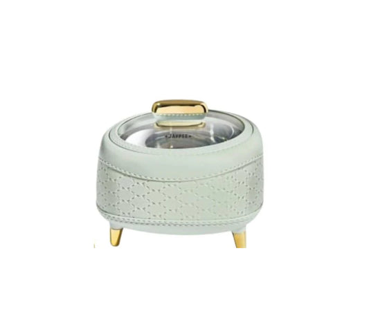 Jaypee Kingston Klass Inner Stainless Steel  Casserole | 1500ml | Green | Unique Design |