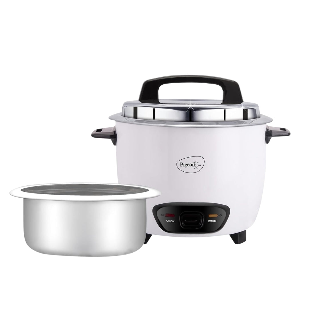 Pigeon Joy Unlimited Rice Cooker | 1.8 Litre | Single Pot | Cool Touch Handle | Suitable for 4-5 Persons |
