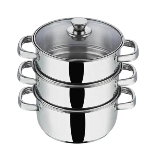 Vinod 3 tier Steamer | Durable Stainless Steel Steam Cooker |