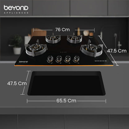 Beyond Appliances Smart Timer Premium Dorado Hobtop - 4 Burner