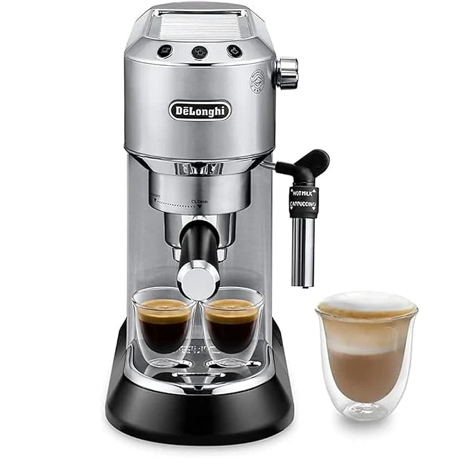 Delongi Dedica Metal Coffee Machince | Automatic Coffee Maker | Stainless Steel Body