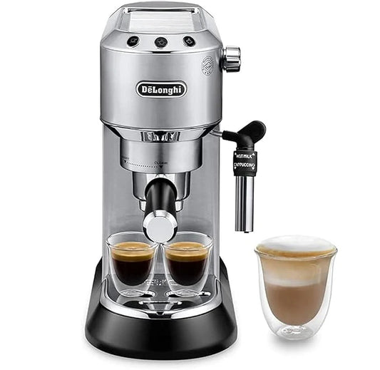 Delongi Dedica Metal Coffee Machince | Automatic Coffee Maker | Stainless Steel Body