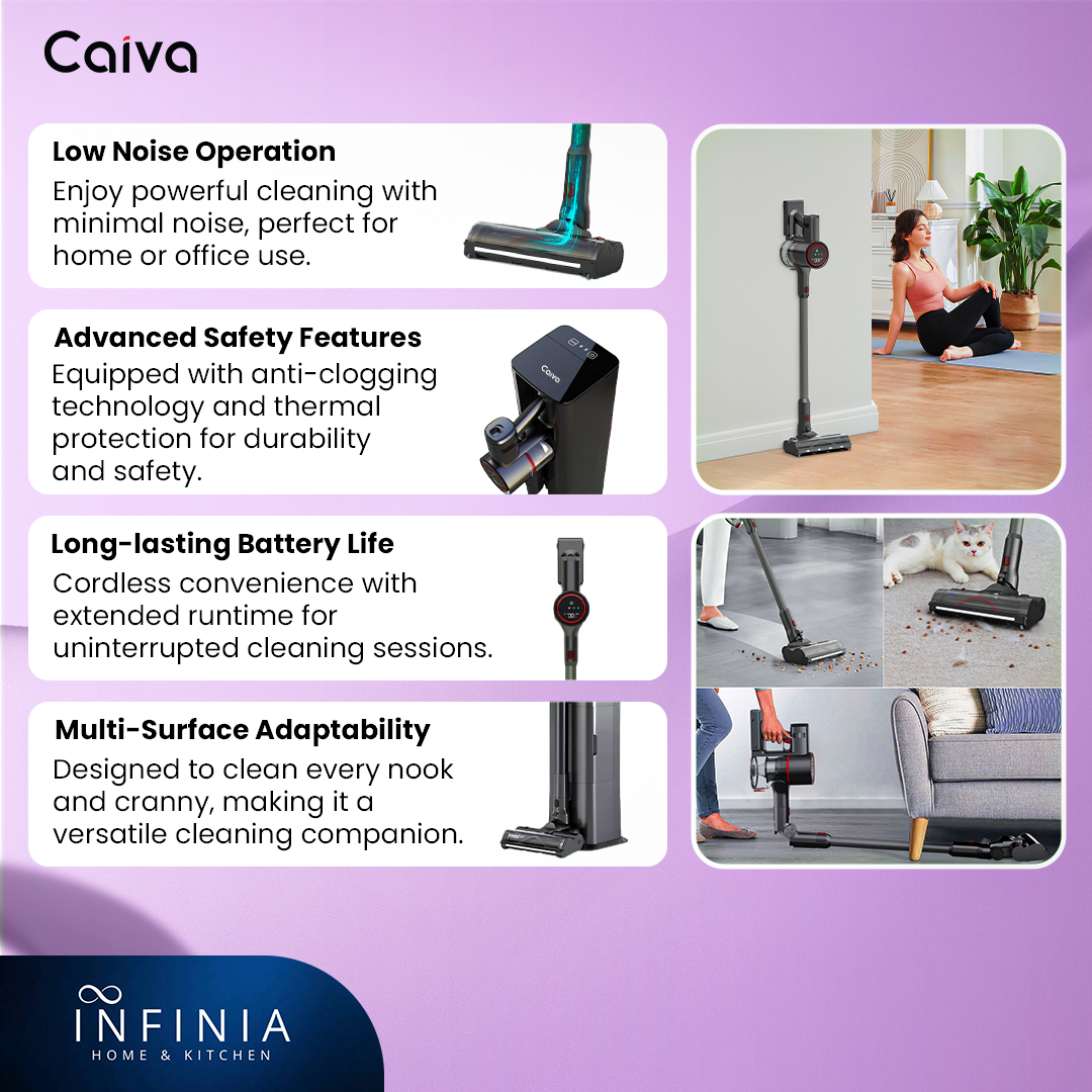 Caiva Almighty Aero Sweep Vacuum Cleaner | Powerful Cleaning |