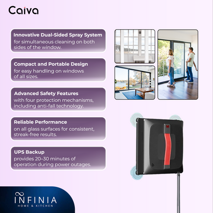 Caiva K2 Window Cleaning Robot | Compact, Efficient, and Safe |