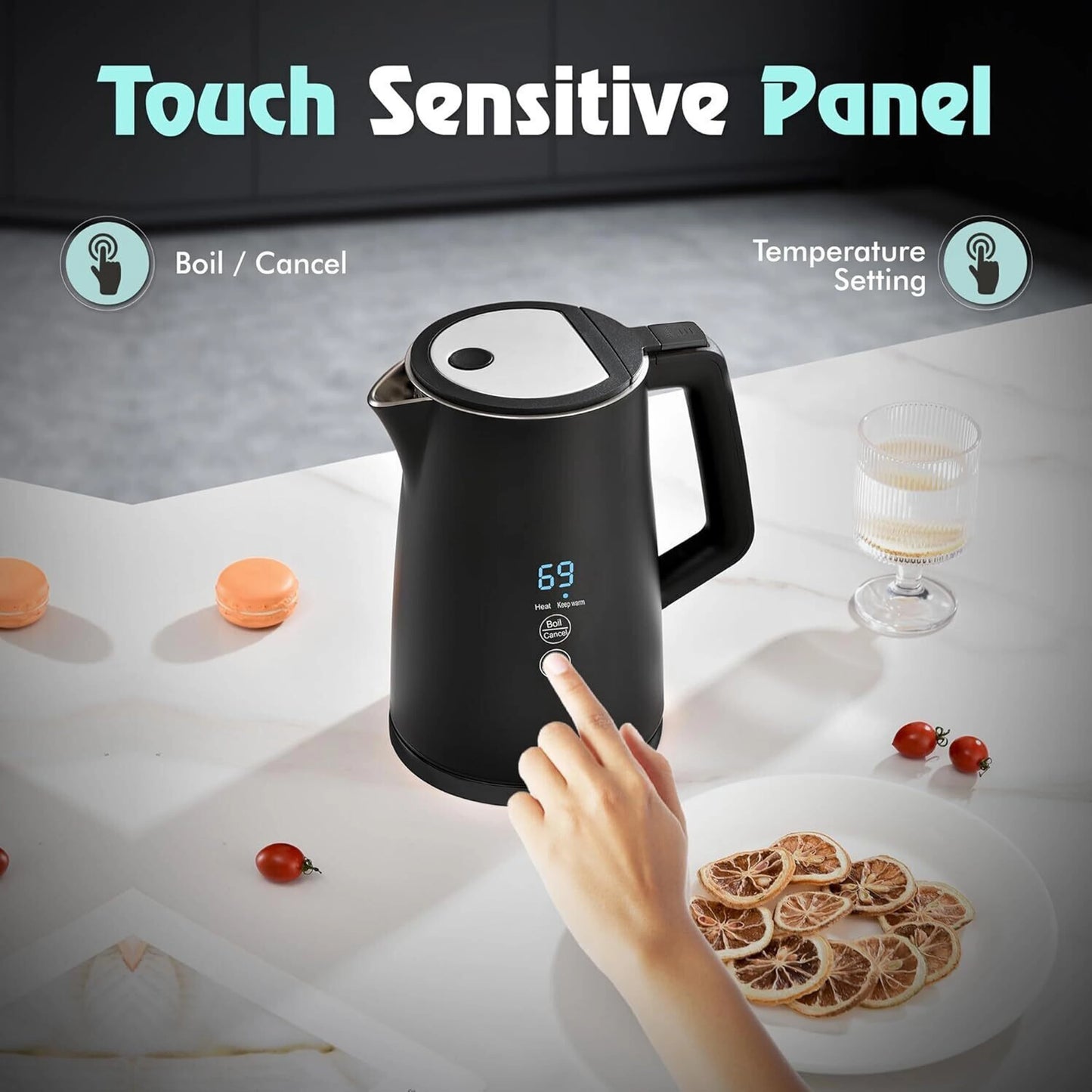 Warmex KW 90 | Kettle | 1.7 L | Digital Touch