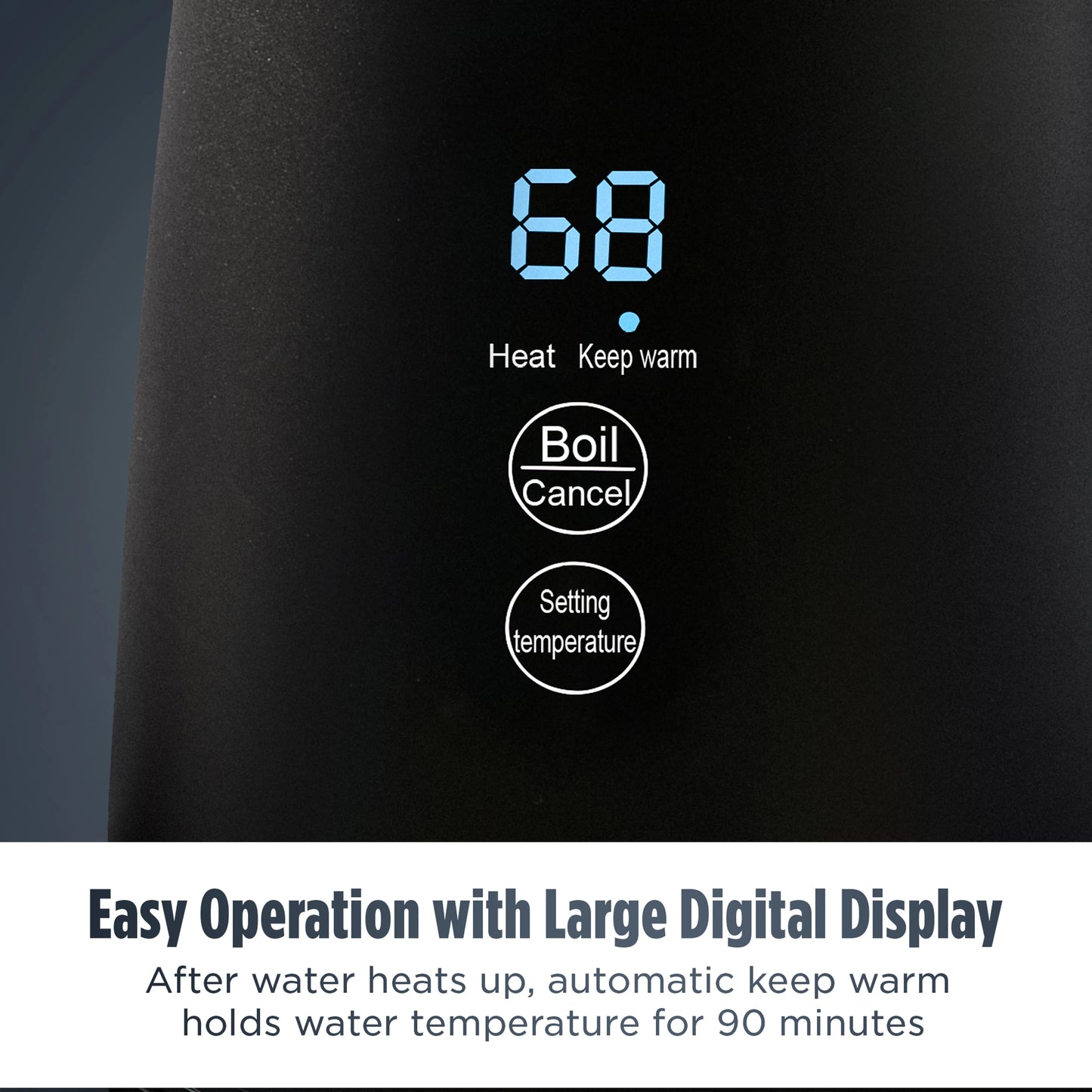 Warmex KW 90 | Kettle | 1.7 L | Digital Touch