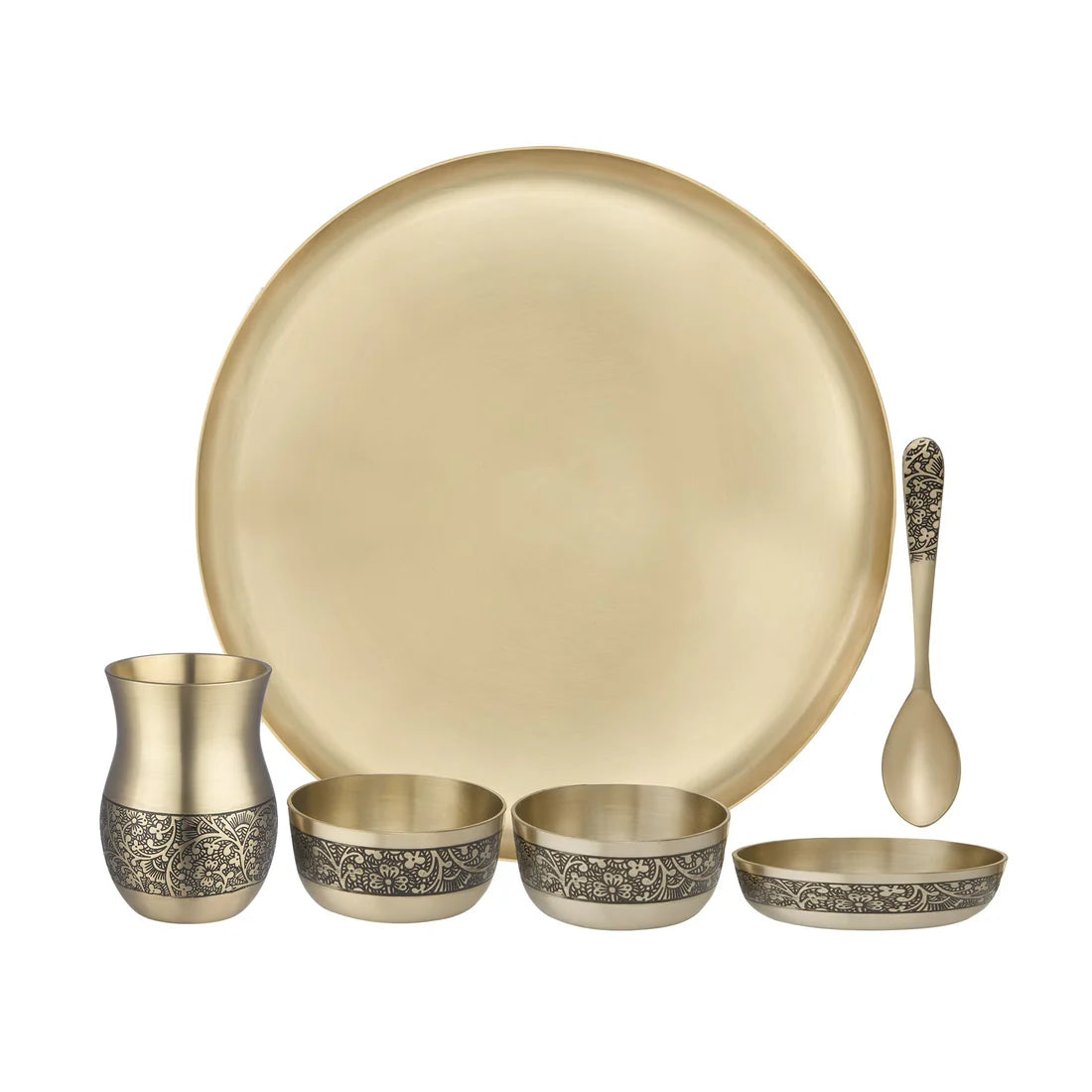 Pipal Satvik Kansa | 6pcs | Dinner Set |