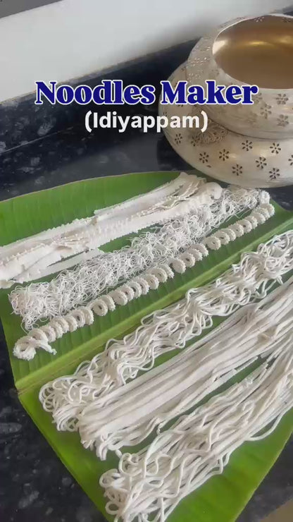 Pigeon Electric Rechargeable Idiyappam & Noodle Maker | 7 Moulds | Wireless | Rechargeable | Homemade Noodles, Idiyappam, Pasta & Murukku Maker |