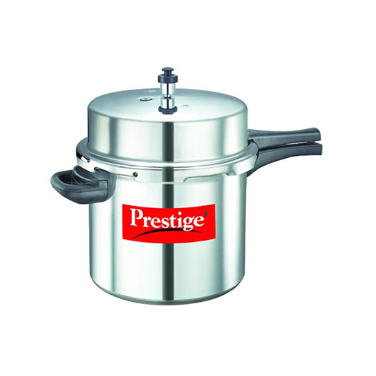 Prestige Popular Aluminium Outer Lid Pressure Cooker, 12 Litres, Silver