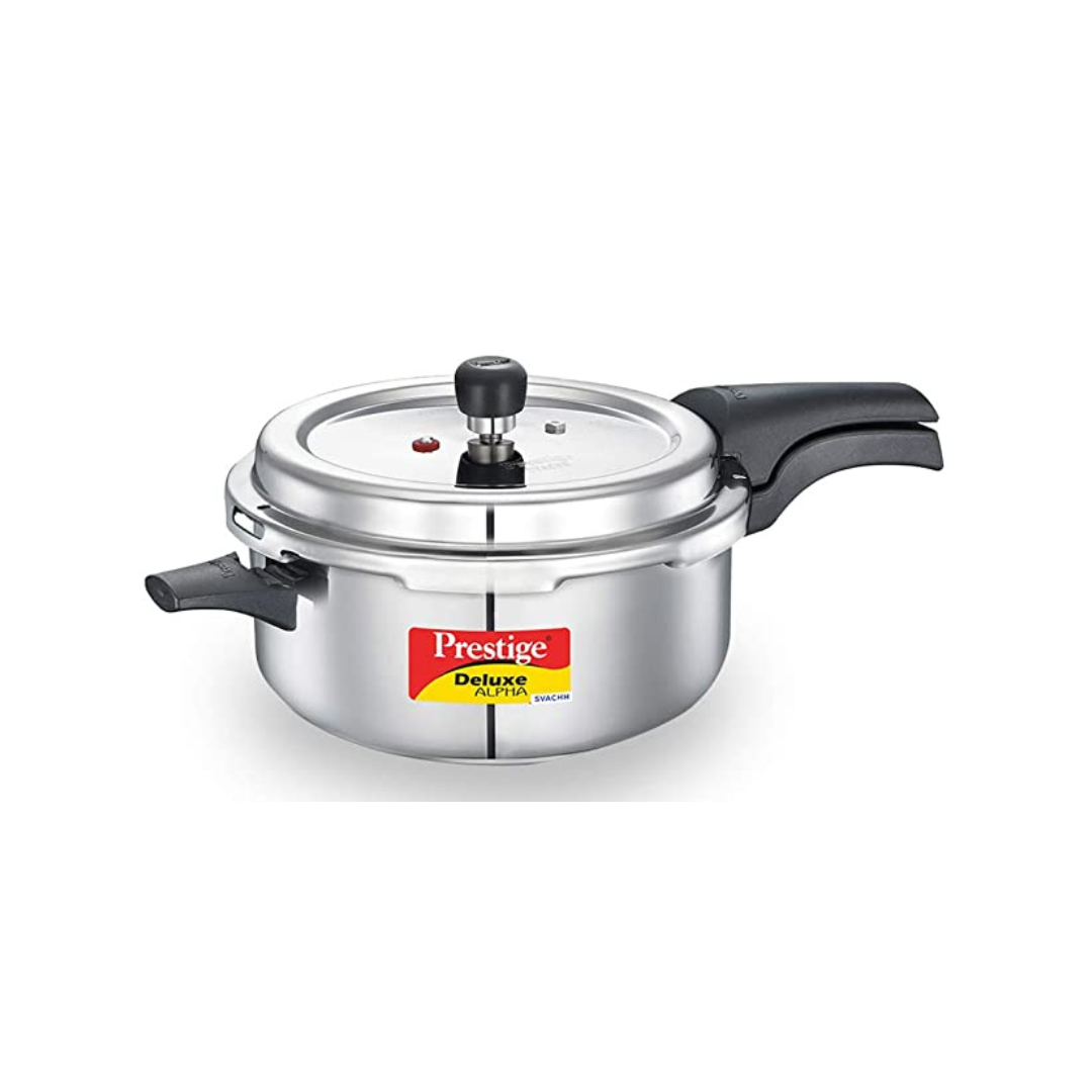 Prestige Svachh Deep Pressure Pan  Stainless Steel Silver  5 L