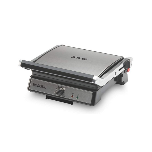 Borosil Super Jumbo 180° 2000-Watt Grill Sandwich Maker Silver