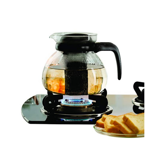 Borosil Carafe Flame Proof Glass Kettle with Infuser, 1.5L