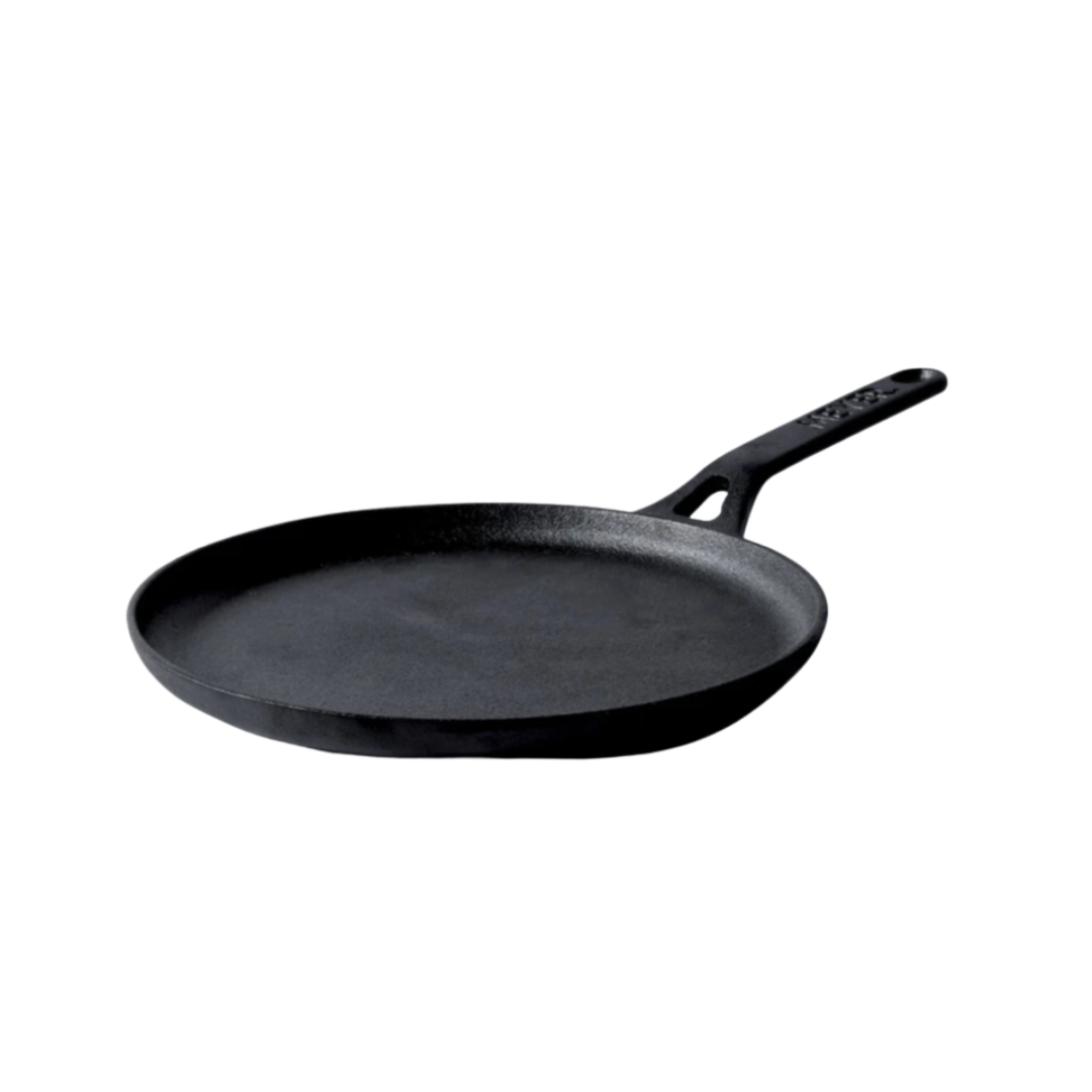 Meyer Cast Iron Flat Dosa Tawa, 24 CM, BLACK