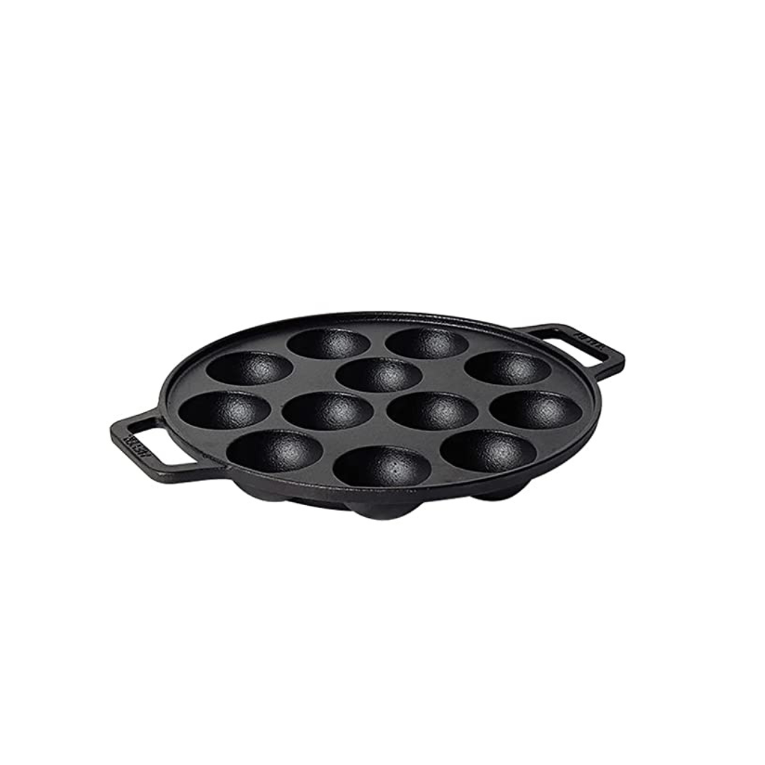 Meyer Pre Seasoned Cast Iron 12 Cavity Paniyarakkal