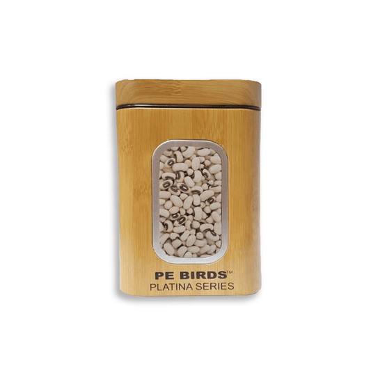 Peacocks PE BIRDS Bamboo Square Bamboo Storage Jar For Kitchen