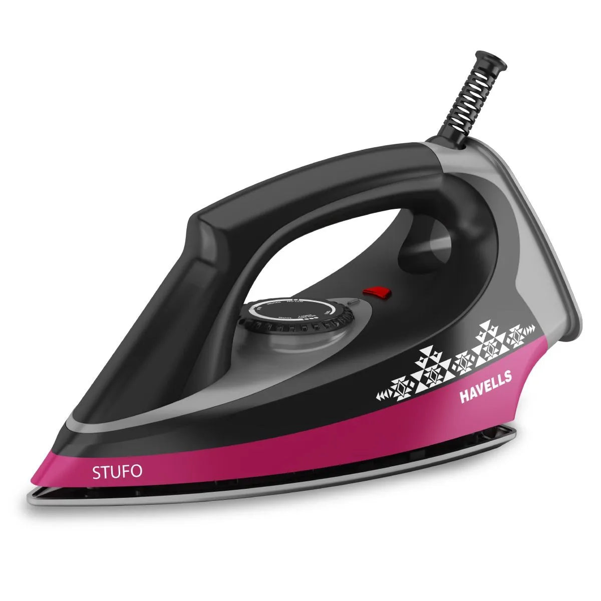 Havells Stufo Dry Iron | 1000 W | Black |