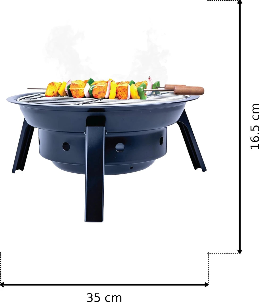 EXOUSIA EG 31 Foldable Charcoal Grill | Made in India |